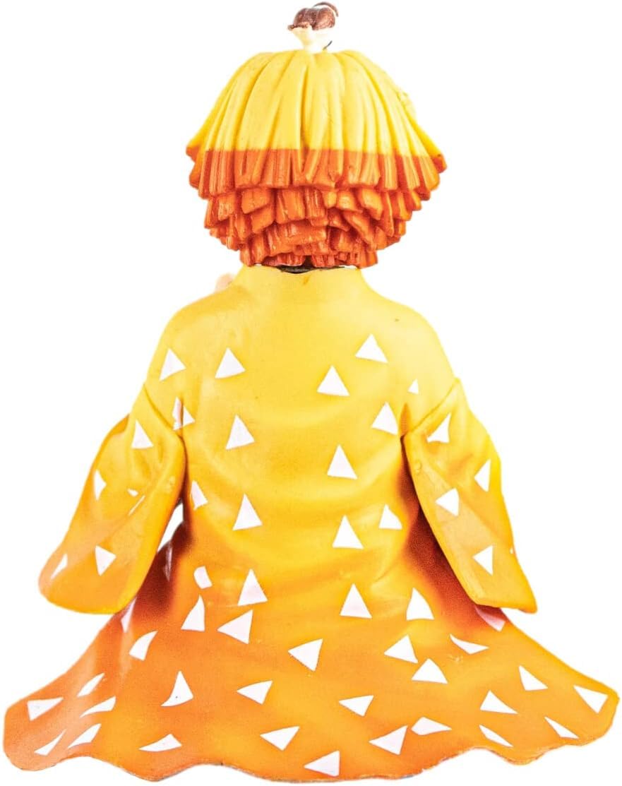 Zenitsu Perching Sitting Eating Riceball Figure - Demon Slayer
