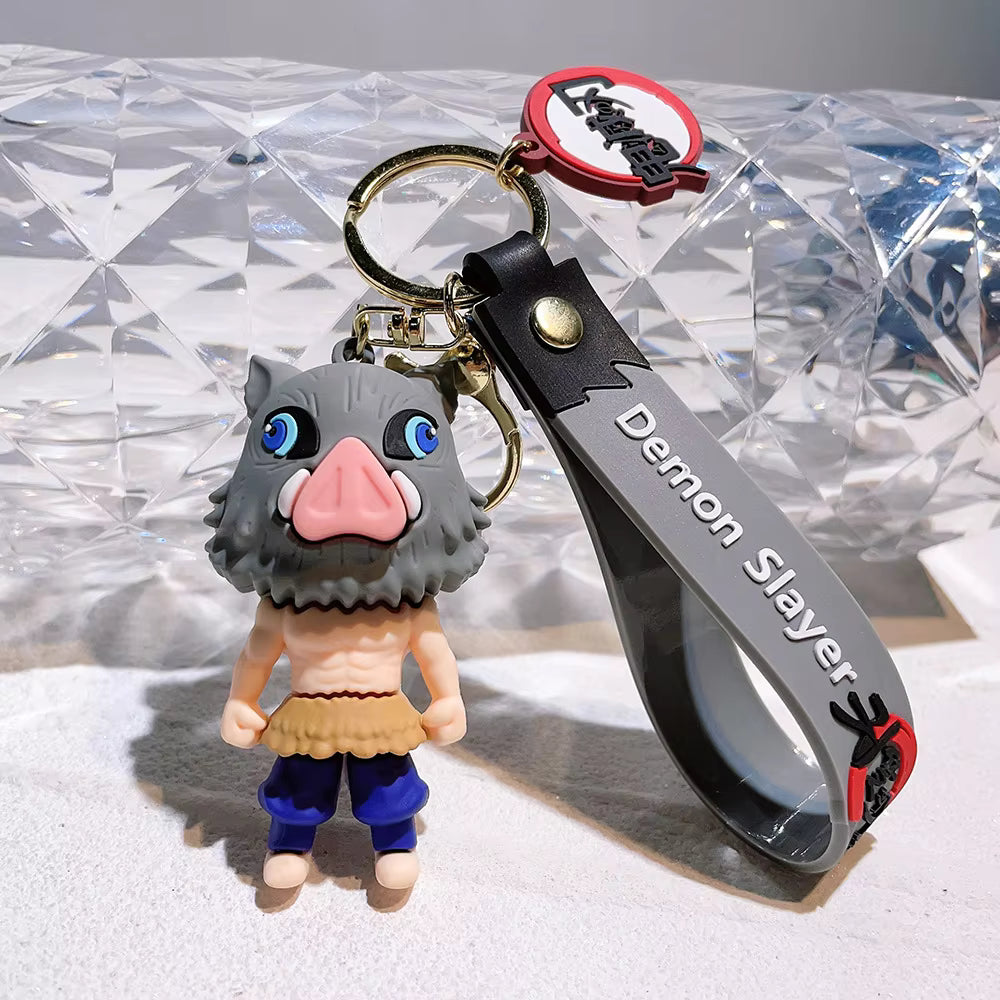 Inosuke Rubber Keychain - Demon Slayer