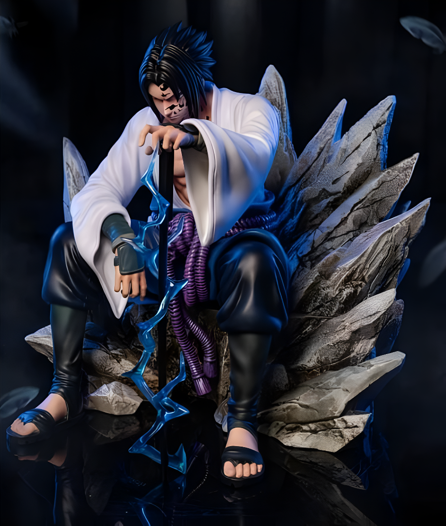 Sasuke Uchiha Revenge Sitting Action Figure - Naruto