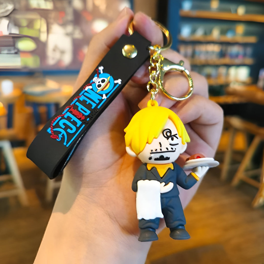 Sanji Cook Rubber Keychain - One Piece