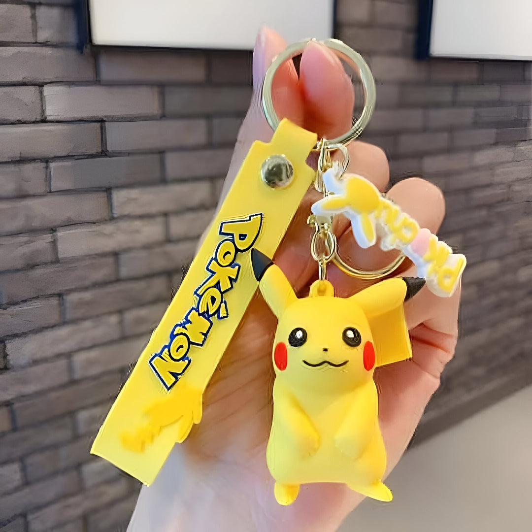 Pickachu Rubber Keychain - Pokemon