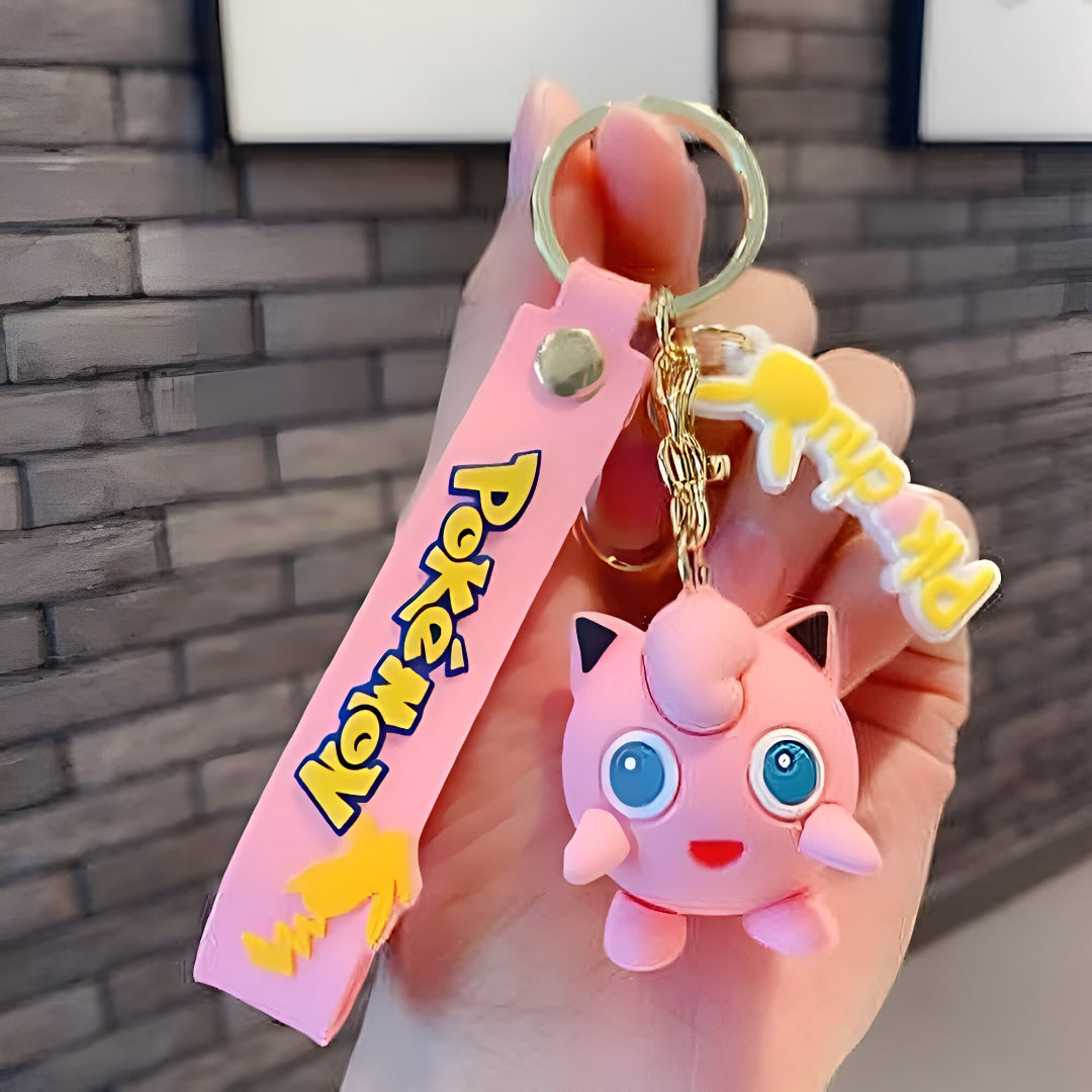 Jigglypuff  Rubber Keychain - Pokemon