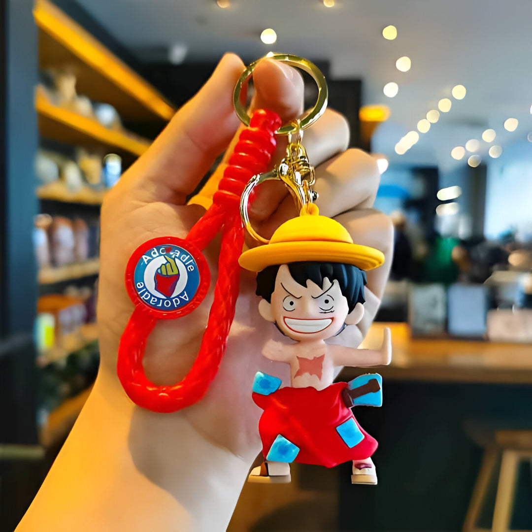 Luffy Wano Rubber Keychain - One Piece